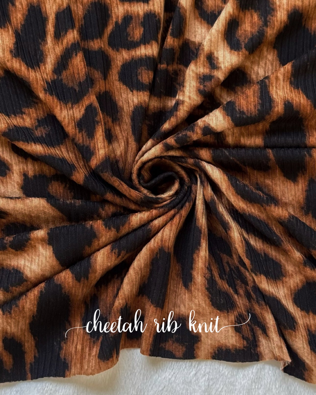 Cheetah Rib knit