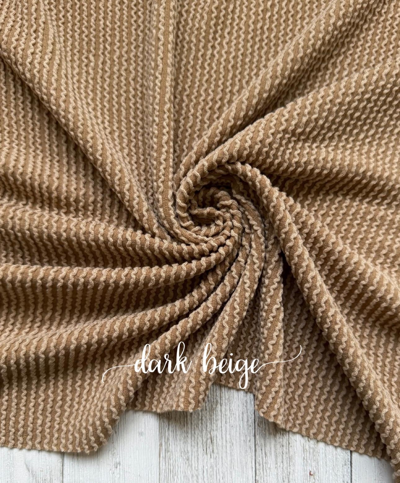 Waved dark beige