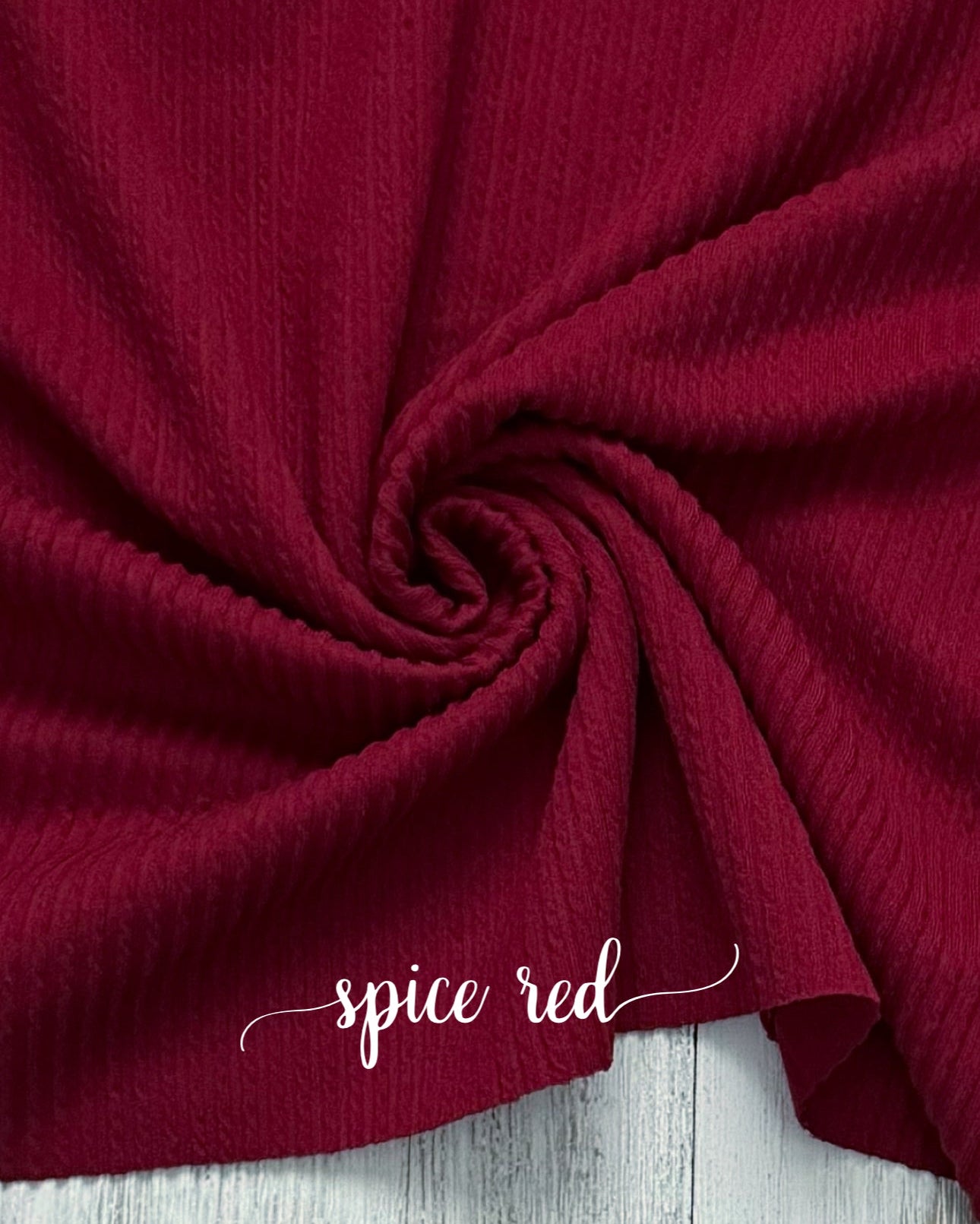 WAVED spiced red