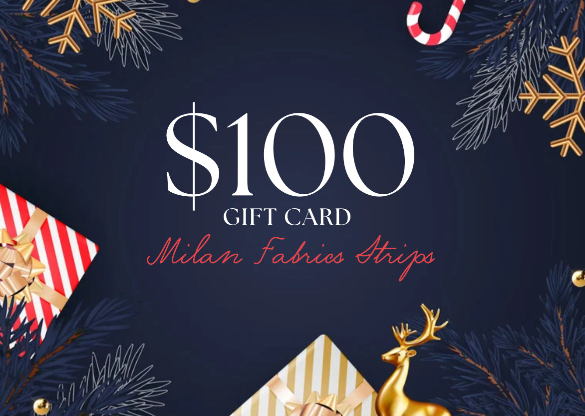 Milan Fabrics strips GIFT CARD
