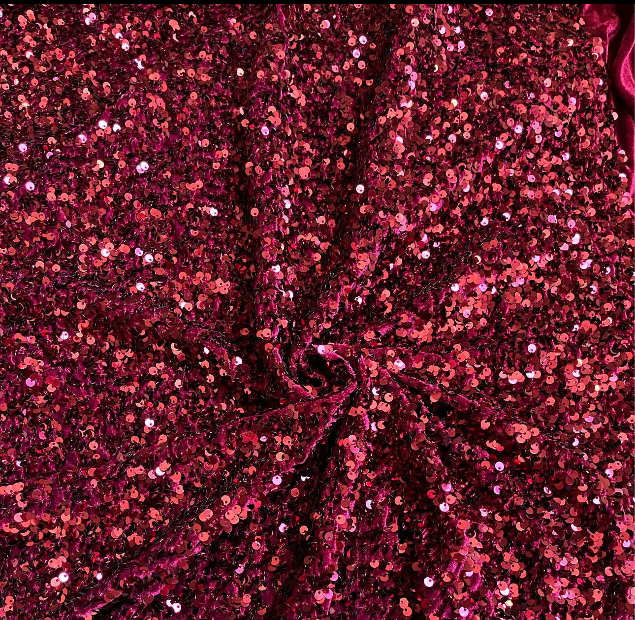 Sequin burgundy
