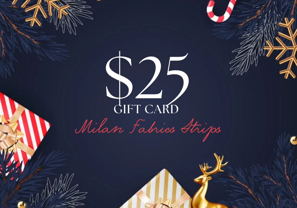 Milan Fabrics strips GIFT CARD