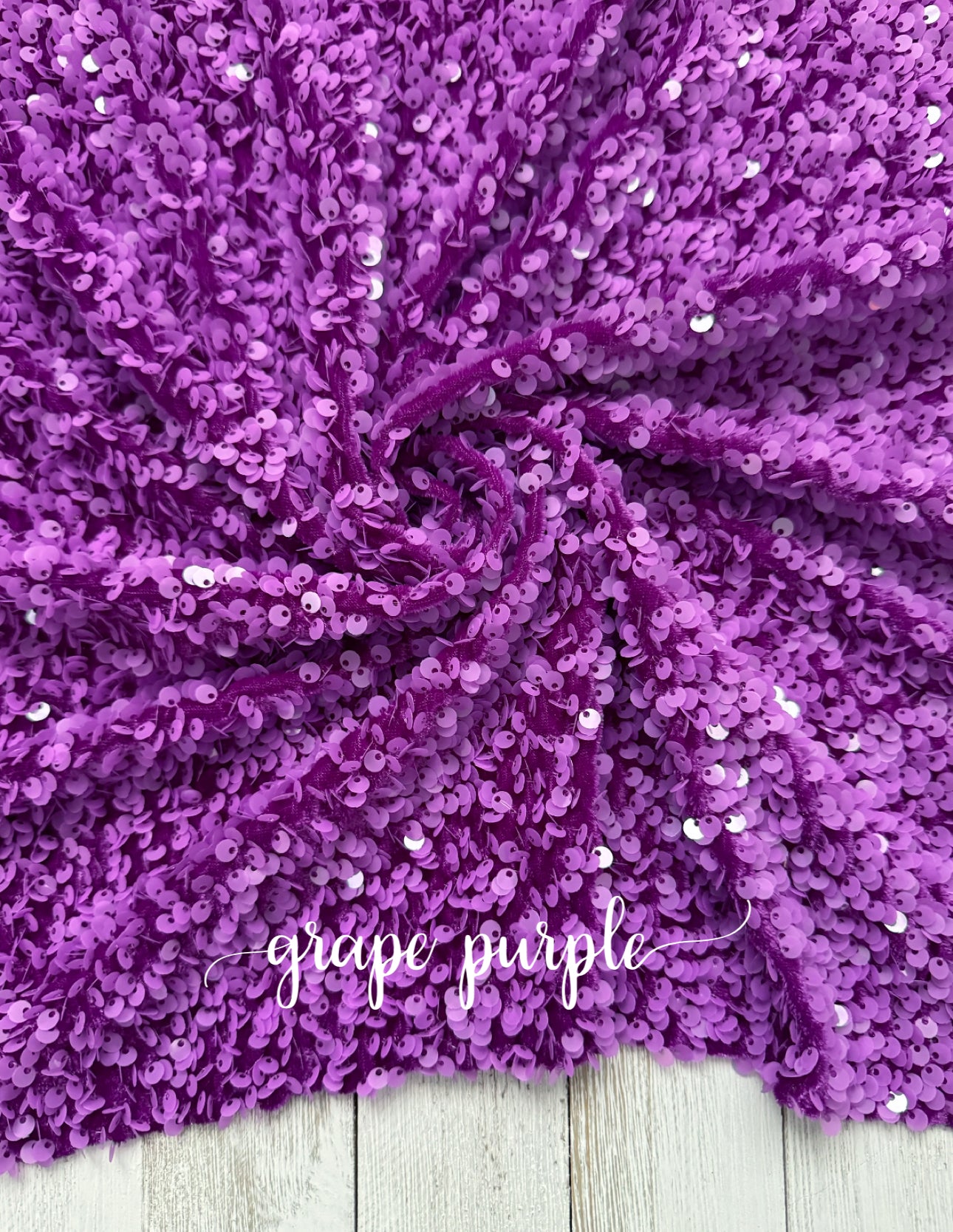 Sequin grape purple