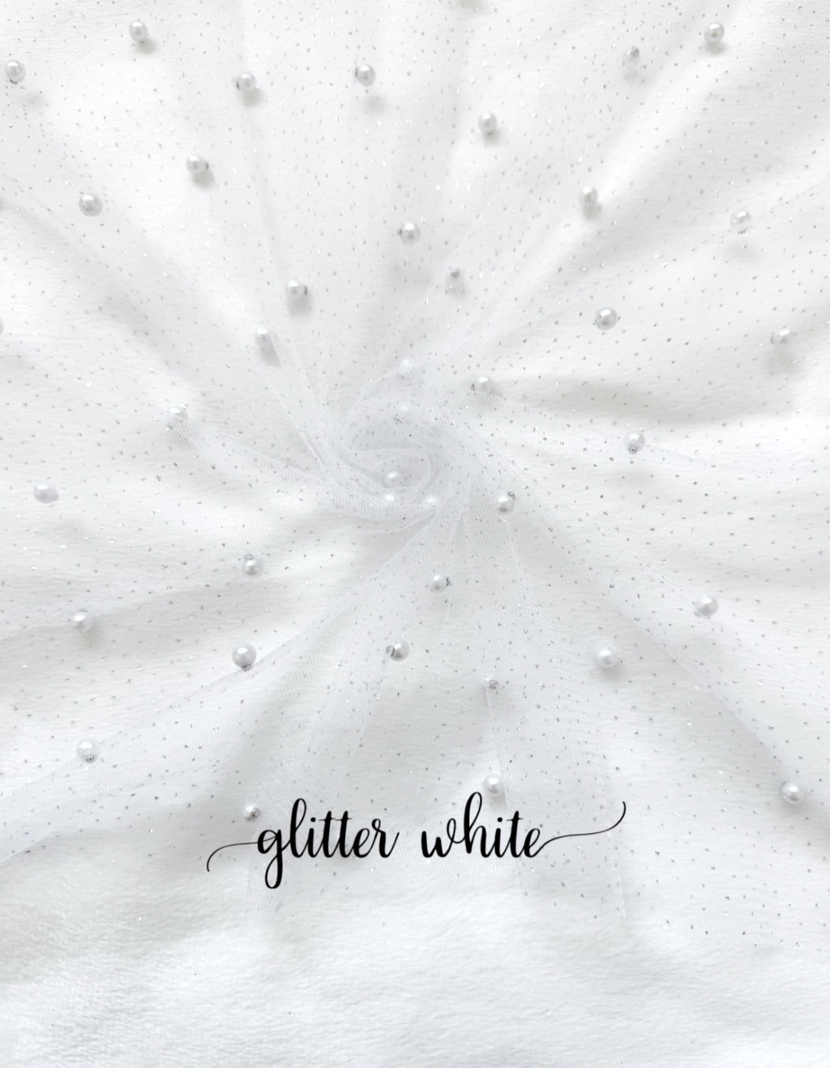Glitter pearl mesh