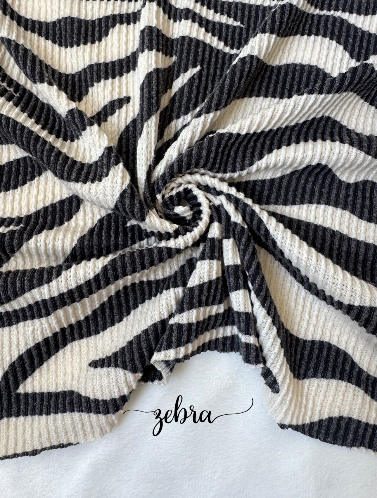Zebra waved