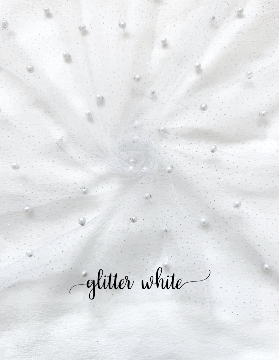 Glitter pearl mesh