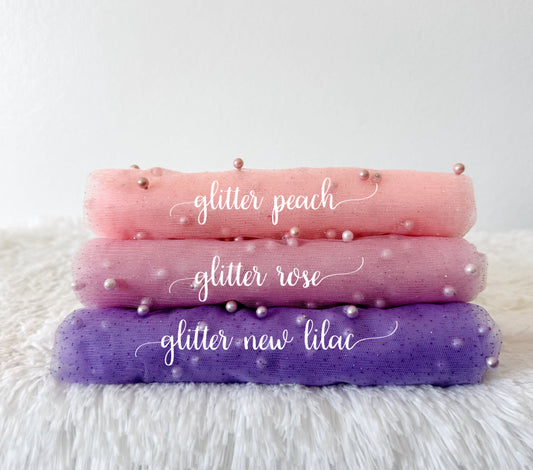 Glitter pearl mesh